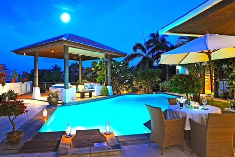 Swimming pool, Swimming pool, Sunset