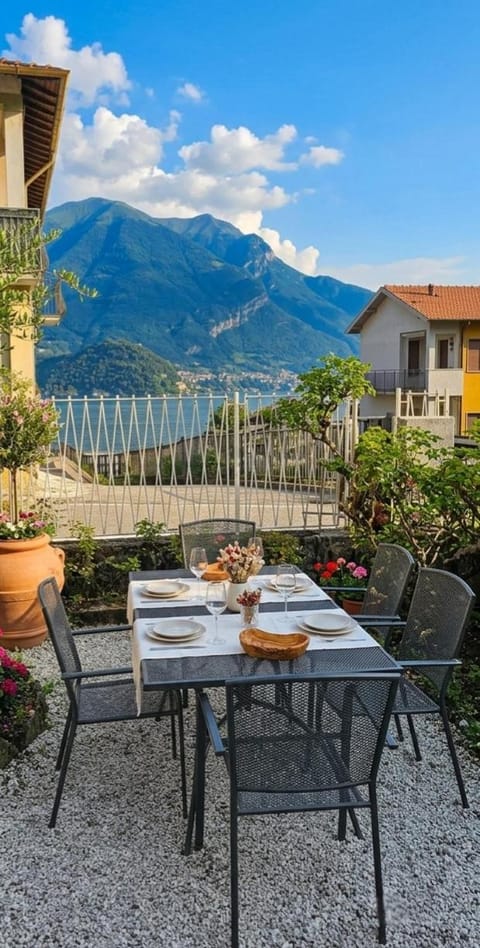 Property building, Patio, Day, Garden, View (from property/room), Balcony/Terrace, Mountain view