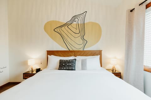 Bed, Decorative detail, Bedroom