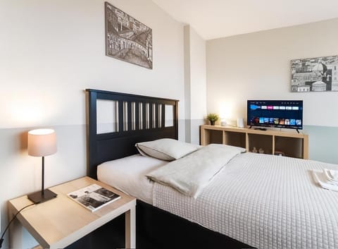 Bed, TV and multimedia