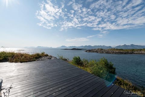 Henningsvær, Lofoten with fantastic view House in Lofoten