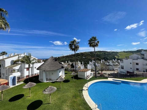Property building, Spring, Day, Natural landscape, Mountain view, Pool view, Swimming pool, sunbed