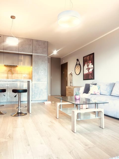 Kitchen or kitchenette, Living room, Dining area