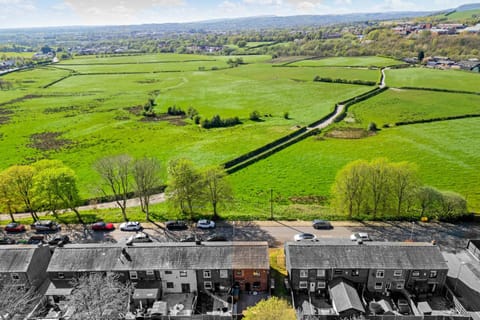 Spring, Neighbourhood, Natural landscape, Bird's eye view, Street view