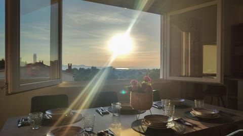 Dining area, Sunrise, Sunset