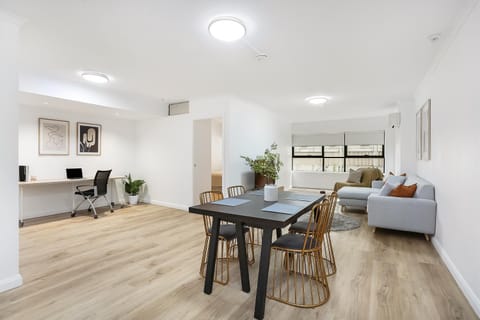 Living room, Seating area, Dining area