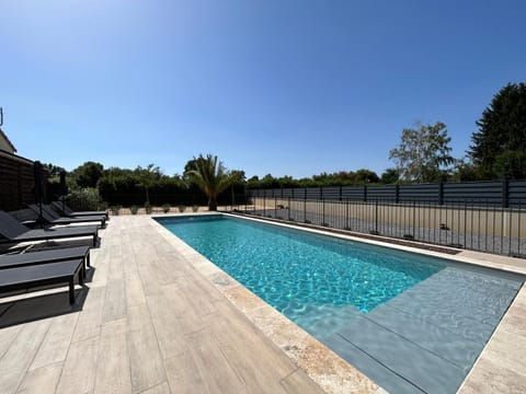 Pool view, Swimming pool, sunbed