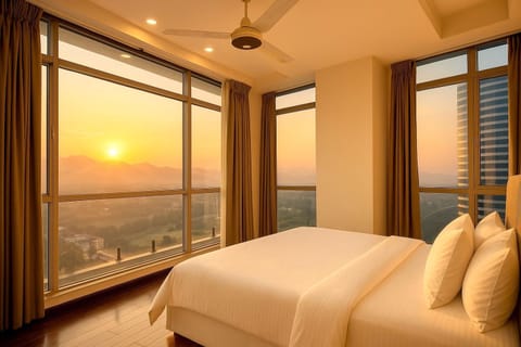 Natural landscape, Photo of the whole room, Bedroom, Sunrise, Sunset