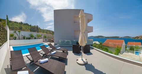 Summer, On site, Garden view, Pool view, Sea view, Swimming pool, Sunrise