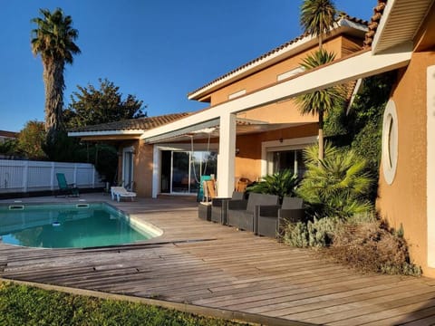 Patio, Garden, Pool view