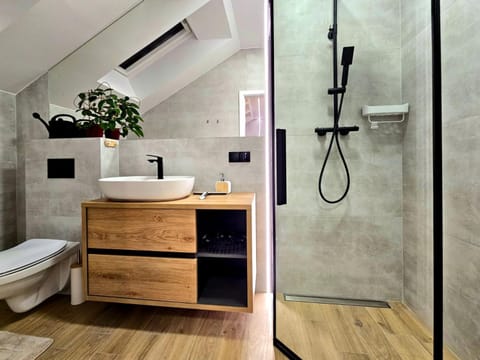 Shower, Toilet, Bathroom, towels