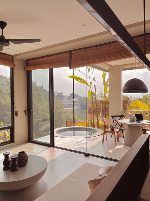 Living room, Seating area, Mountain view