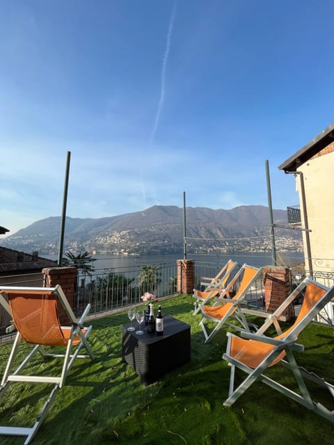 Mountain view, sunbed