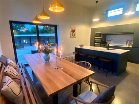 Kitchen or kitchenette, Seating area, Dining area, minibar, pet friendly, stove