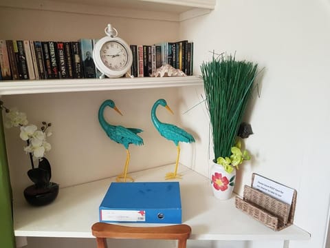 Library, hair dresser