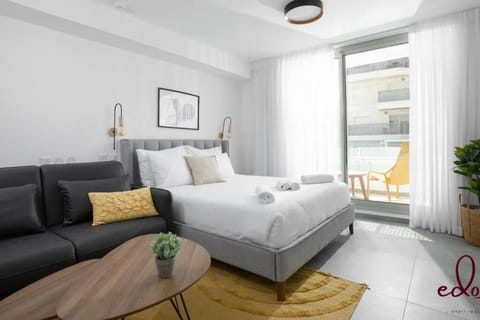 Bed, Seating area, Bedroom
