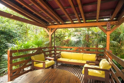 Patio, Spring, Day, Garden, View (from property/room), Balcony/Terrace, Balcony/Terrace, Living room, Seating area, Garden view, hair dresser