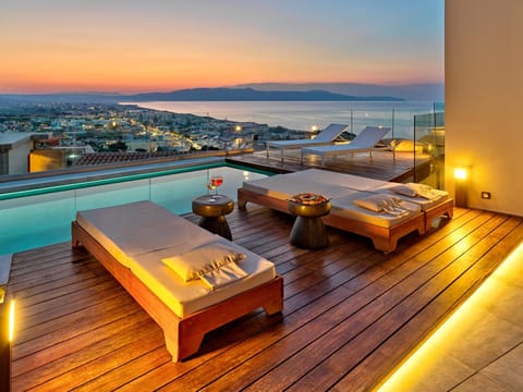 Natural landscape, Pool view, sunbed