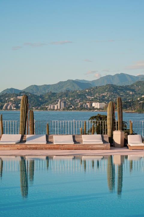 Property building, Pool view, Sea view, Swimming pool