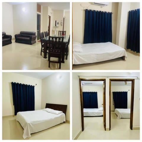 Bed, Living room, Seating area