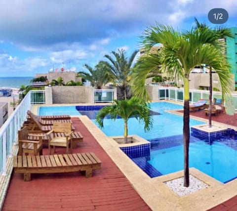 Natural landscape, Pool view, Sea view, Swimming pool, sunbed