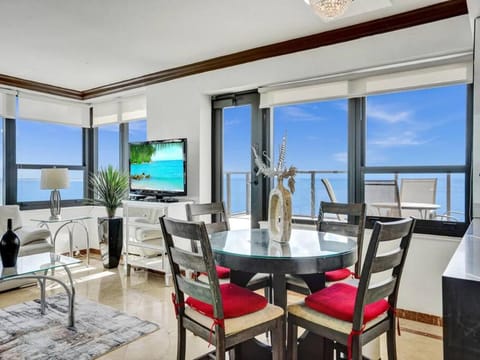 Living room, Seating area, Sea view