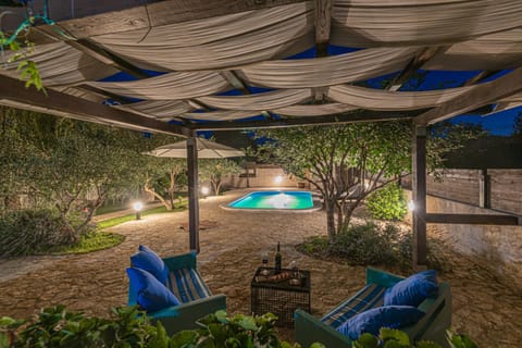 Patio, Spring, Natural landscape, Garden, Garden view, Pool view, Swimming pool, sunbed