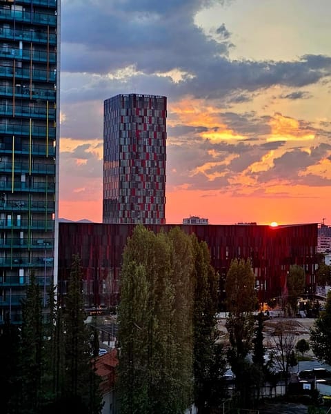 City view, Sunset