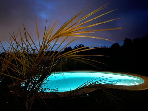 Night, Swimming pool