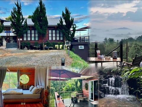 Property building, Natural landscape, Pool view