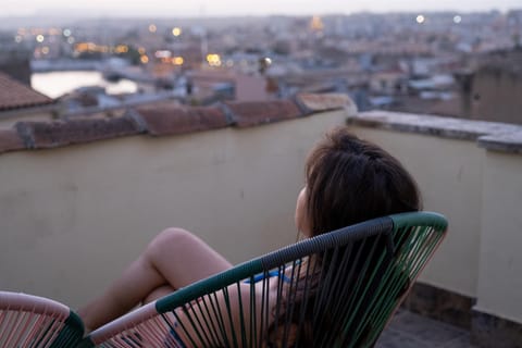 Day, People, View (from property/room), Balcony/Terrace, City view