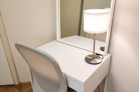 Bedroom, hair dresser