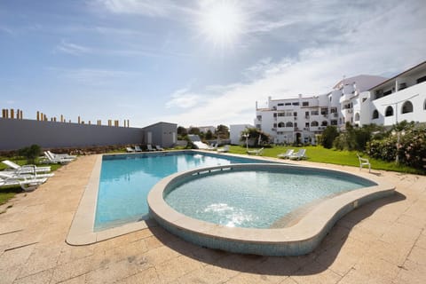 Property building, Living room, Swimming pool