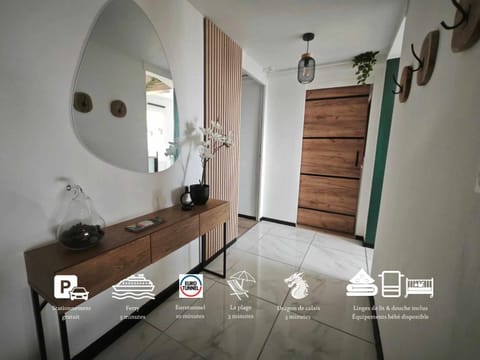 Calais Plage-Gare Appartement élégant tout équipé Apartment in Calais