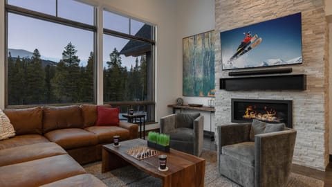TV and multimedia, View (from property/room), Living room, Seating area, fireplace