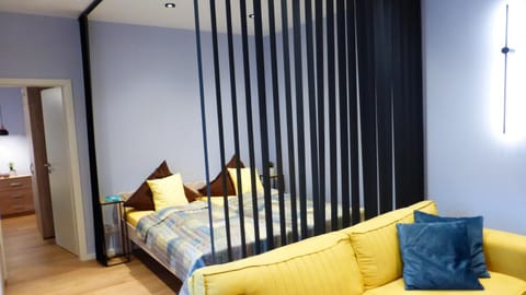 Bed, Living room, Photo of the whole room, Seating area, Bedroom