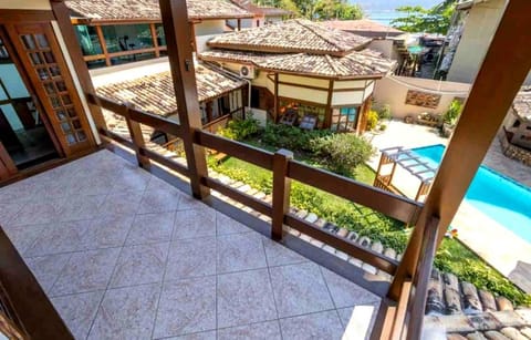 View (from property/room), Balcony/Terrace, Garden view, Pool view