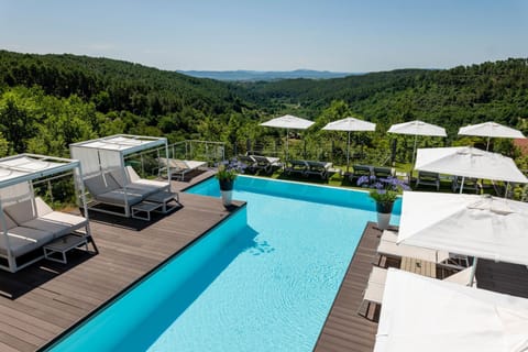 Natural landscape, Pool view, Swimming pool, sunbed