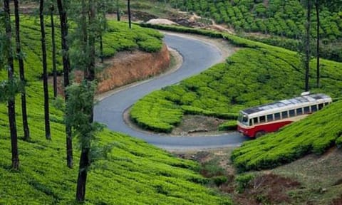 Natural landscape, shuttle