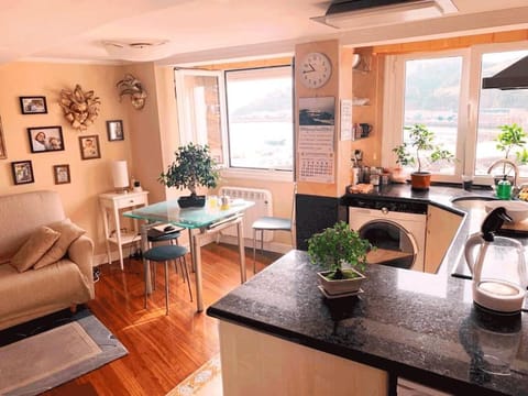Kitchen or kitchenette, Living room, Dining area