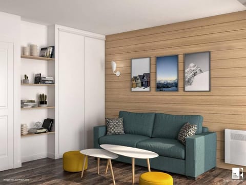 Bed, Living room, kitchen