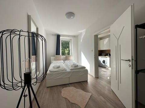 Bed, Photo of the whole room, Bedroom, towels, wardrobe