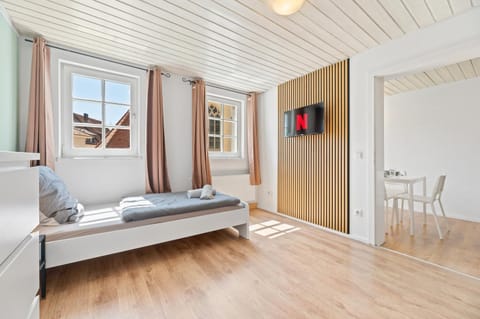 Bed, TV and multimedia, Photo of the whole room, towels, wardrobe