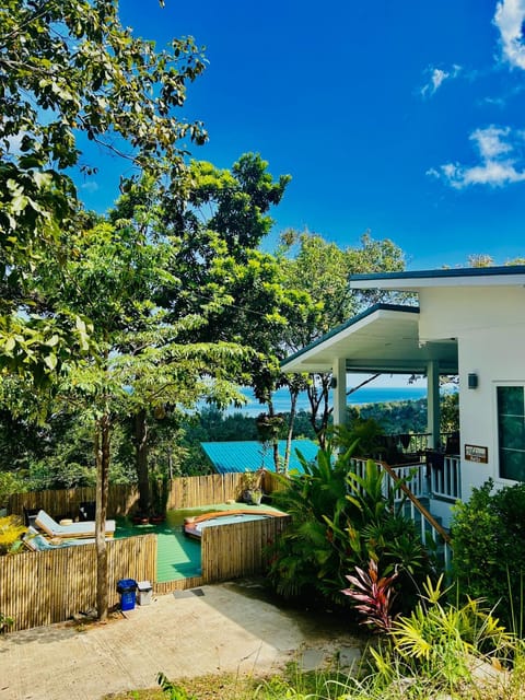 Property building, Patio, Sea view, Swimming pool, Parking, sunbed