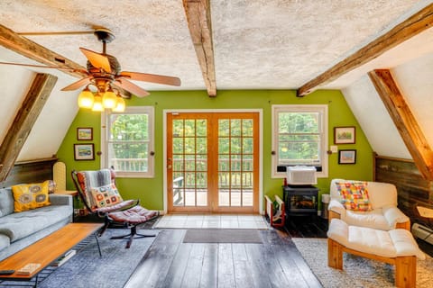 A-Frame Cabin with Furnished Deck in Becket! Cabin in Becket