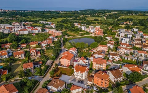 Property building, Neighbourhood, Natural landscape, Bird's eye view