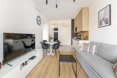 Kitchen or kitchenette, Living room, Seating area