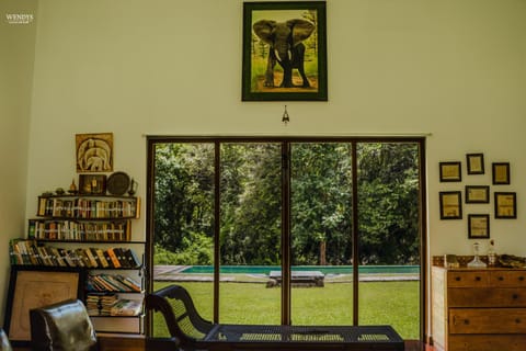 Living room, Pool view