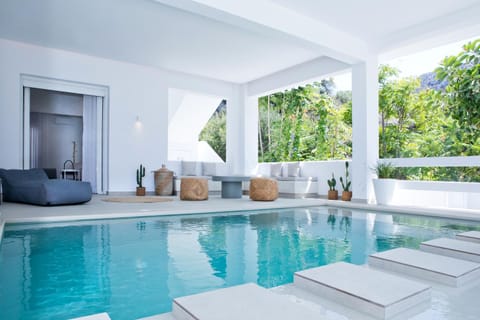 Patio, Day, Natural landscape, Seating area, Pool view, Swimming pool, sunbed