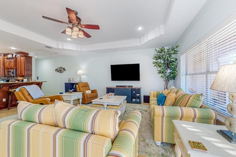 Sunset Over Paradise House in South Padre Island